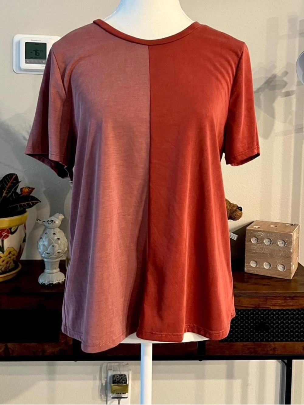 Bunulu pink & red ombre tee